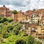 Panoramic view of Siena, Italy